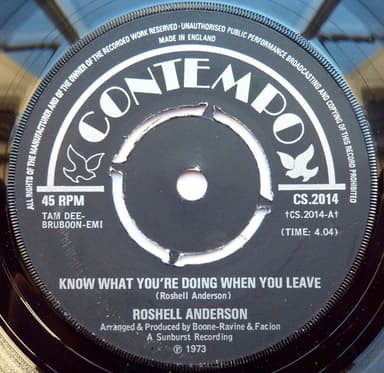 Album Cover Art for Know What You're Doing When You Leave / No Particular One