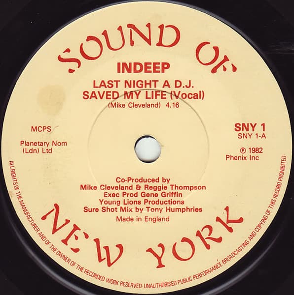 Album Cover Art for Last Night A D.J. Saved My Life