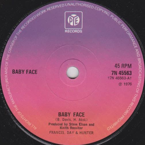 Album Cover Art for Baby Face