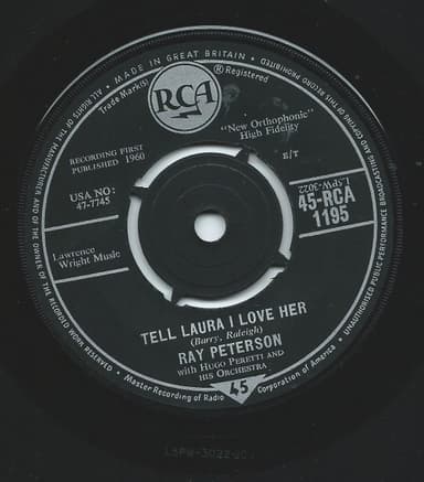 Album Cover Art for Tell Laura I Love Her
