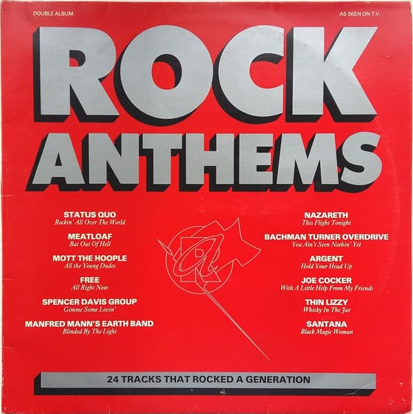 Album Cover Art for Rock Anthems