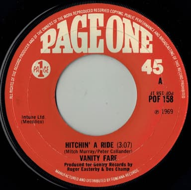 Album Cover Art for Hitchin' A Ride