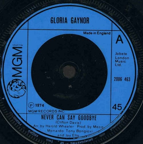 Album Cover Art for Never Can Say Goodbye