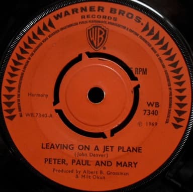 Album Cover Art for Leaving On A Jet Plane