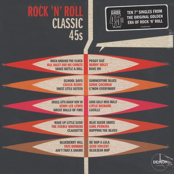 Album Cover Art for Rock ‘N’ Roll Classic 45s
