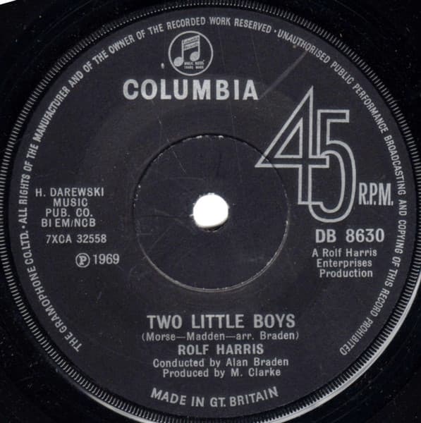 Album Cover Art for Two Little Boys