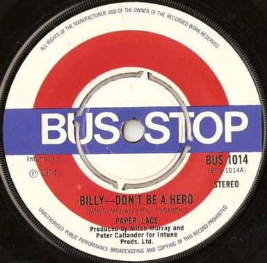 Album Cover Art for Billy - Don't Be A Hero