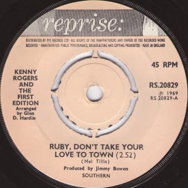 Album Cover Art for Ruby, Don't Take Your Love To Town