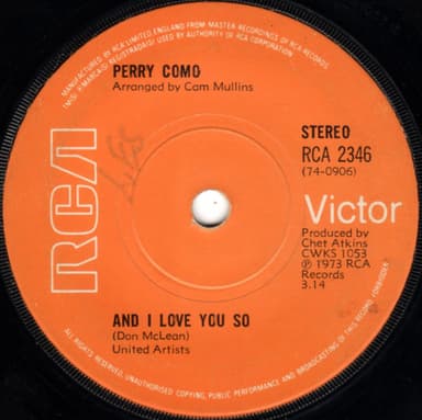 Album Cover Art for And I Love You So