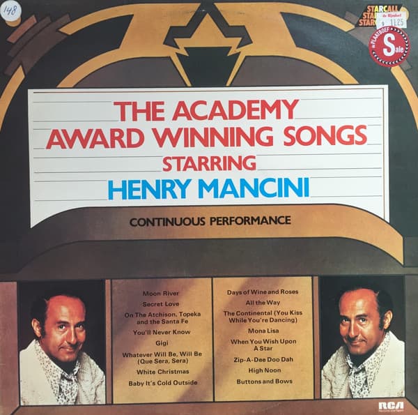 Album Cover Art for The Academy Award Winning Songs Starring Henry Mancini