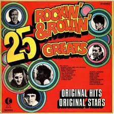 Album Cover Art for 25 Rockin' & Rollin' Greats