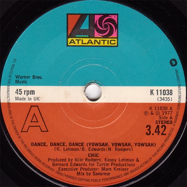 Album Cover Art for Dance, Dance, Dance (Yowsah, Yowsah, Yowsah)