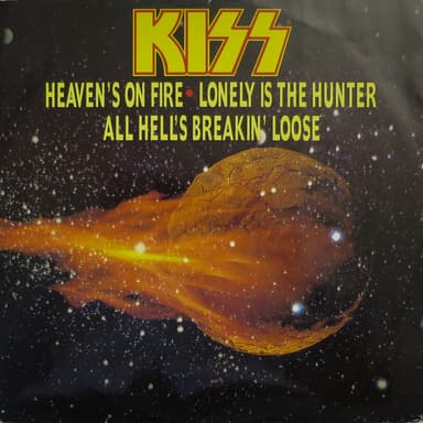 Album Cover Art for Heaven's On Fire / Lonely Is The Hunter / All Hell's Breaking Loose