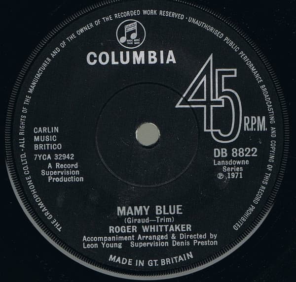 Album Cover Art for Mamy Blue