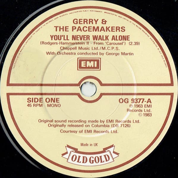 Album Cover Art for You'll Never Walk Alone / How Do You Do It?