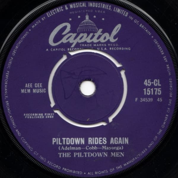 Album Cover Art for Piltdown Rides Again