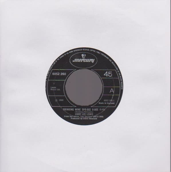 Album Cover Art for Drinking Wine Spo-Dee O'Dee / Rock & Roll Medley