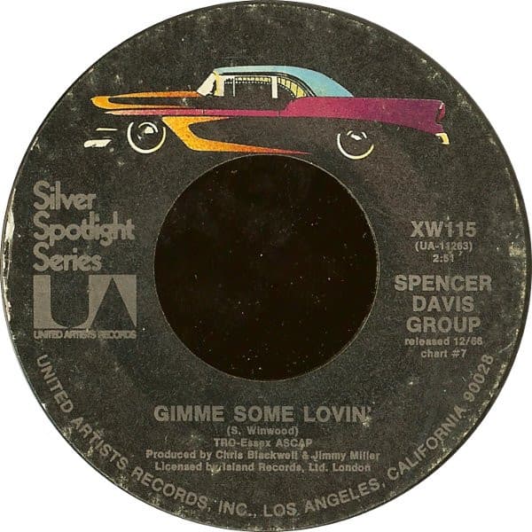 Album Cover Art for Gimme Some Lovin' / Keep On Running
