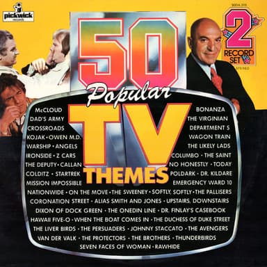 Album Cover Art for 50 Popular TV Themes