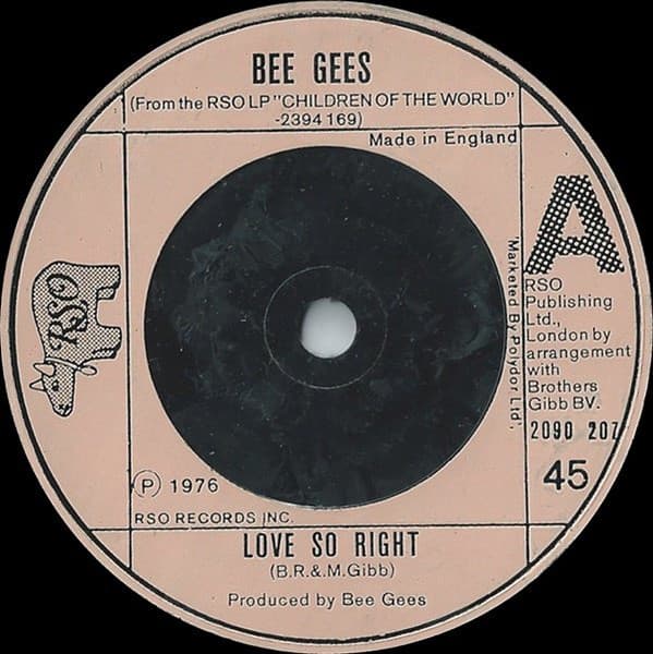Album Cover Art for Love So Right 