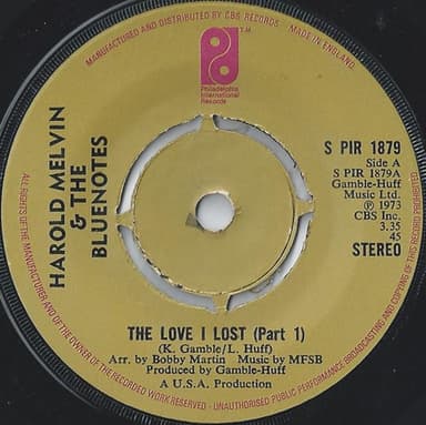 Album Cover Art for The Love I Lost (Part 1)