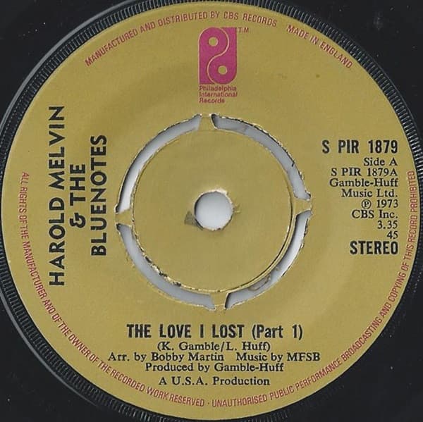 Album Cover Art for The Love I Lost (Part 1)