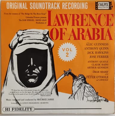 Album Cover Art for Lawrence Of Arabia - Vol. 2