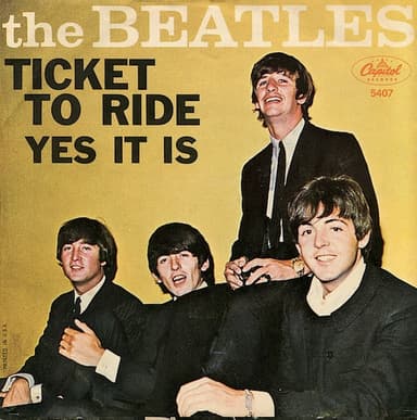 Album Cover Art for Ticket To Ride / Yes It Is