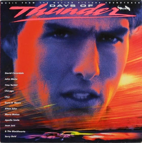 Album Cover Art for Days Of Thunder (Music From The Motion Picture Soundtrack)