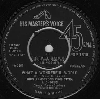 Album Cover Art for What A Wonderful World / Cabaret