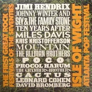 Album Cover Art for The First Great Rock Festivals Of The Seventies - Isle Of Wight / Atlanta Pop Festival
