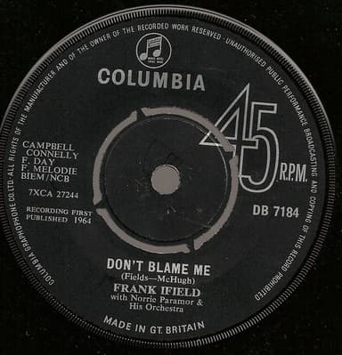 Album Cover Art for Don't Blame Me