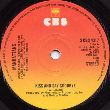 Album Cover Art for Kiss And Say Goodbye