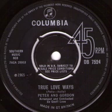 Album Cover Art for True Love Ways