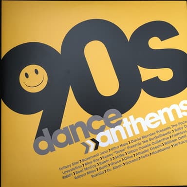 Album Cover Art for 90s Dance Anthems