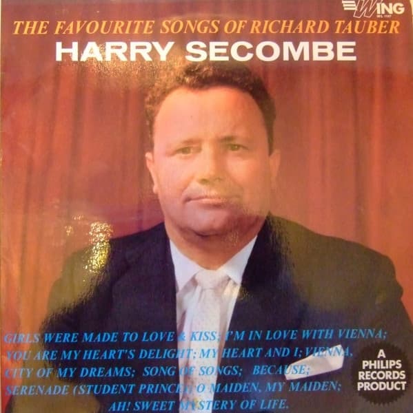 Album Cover Art for Harry Secombe Sings The Favourite Songs Of Richard Tauber