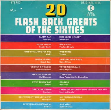 Album Cover Art for 20 Flash Back Greats Of The Sixties