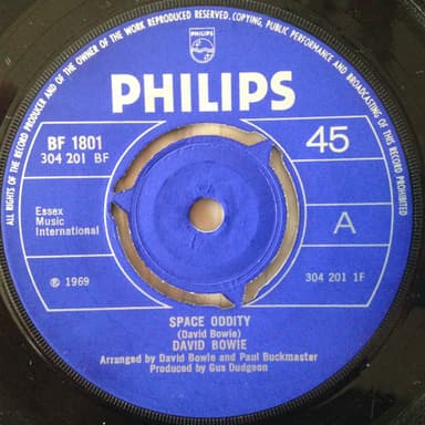 Album Cover Art for Space Oddity