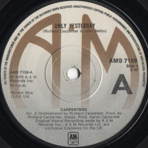 Album Cover Art for Only Yesterday / Happy