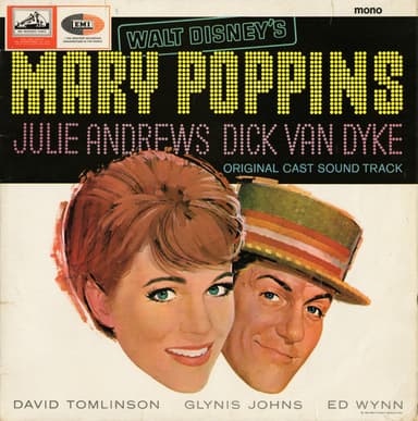 Album Cover Art for Walt Disney's Mary Poppins: Original Cast Sound Track