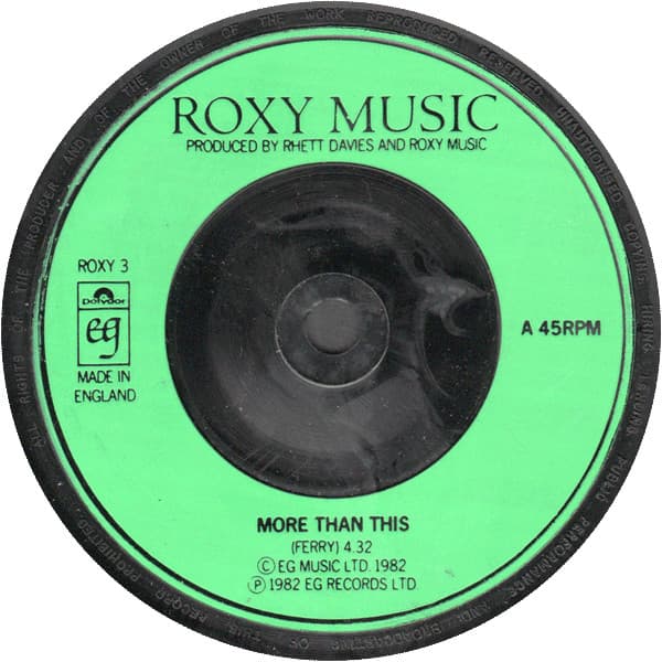 Album Cover Art for More Than This
