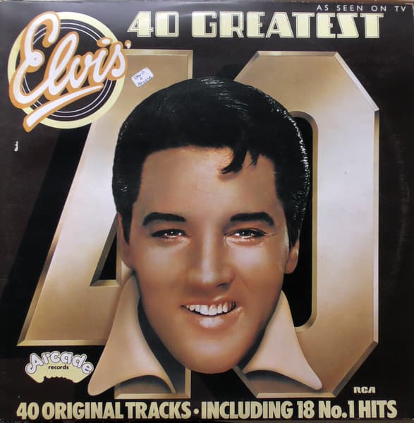 Album Cover Art for Elvis' 40 Greatest