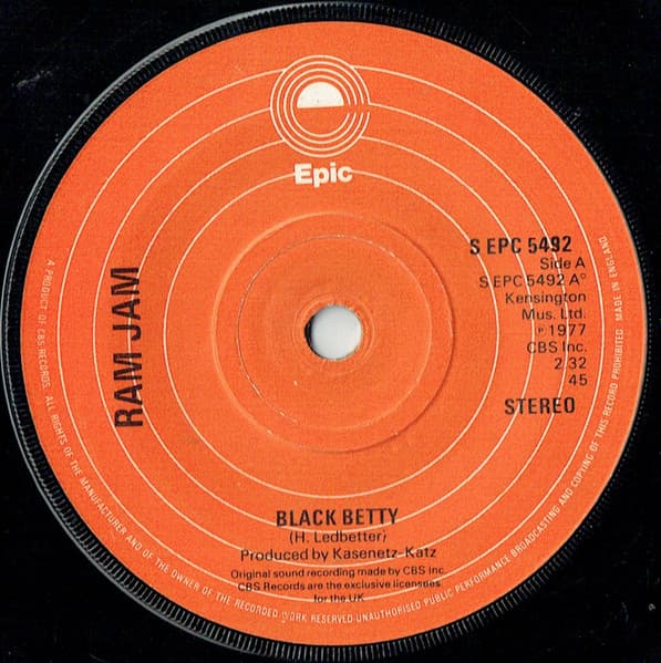 Album Cover Art for Black Betty