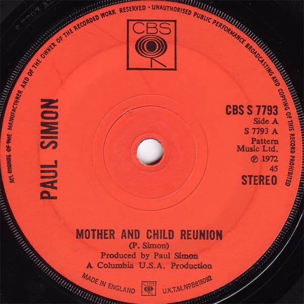 Album Cover Art for Mother And Child Reunion