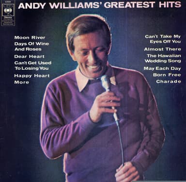 Album Cover Art for Andy Williams' Greatest Hits