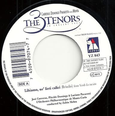 Album Cover Art for Libiamo, Ne' Lieti Calici (Brindisi) / La Donna È Mobile