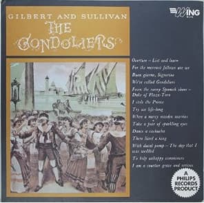 Album Cover Art for The Gondoliers