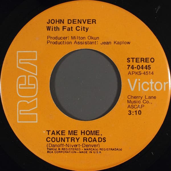 Album Cover Art for Take Me Home, Country Roads