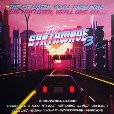 Album Cover Art for This Is Synthwave 3
