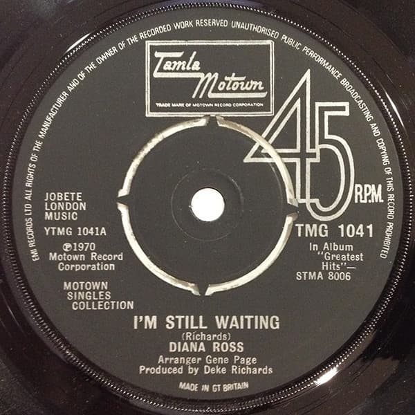 Album Cover Art for I'm Still Waiting / Touch Me In The Morning